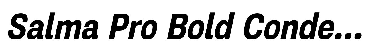 Salma Pro Bold Condensed Italic